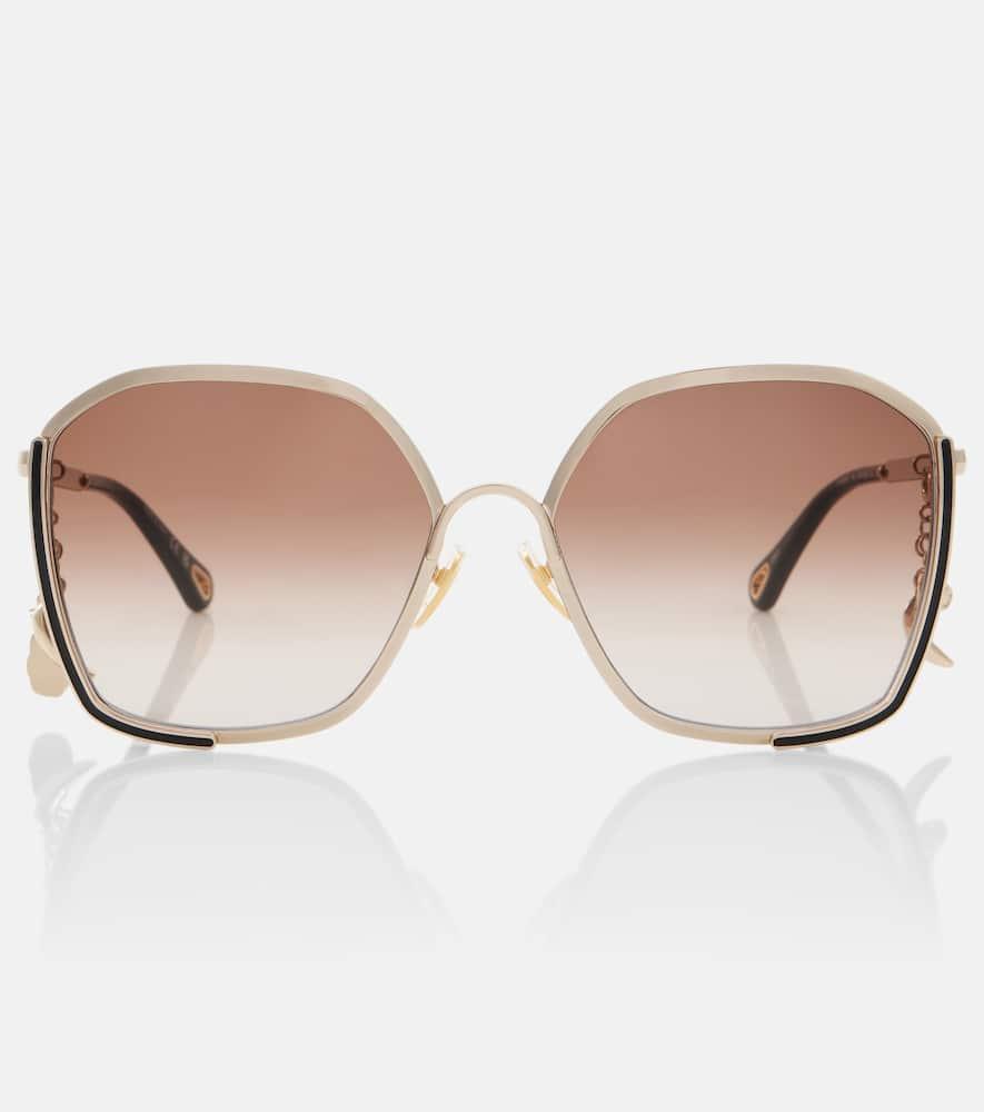 chloé chloé symbols square sunglasses