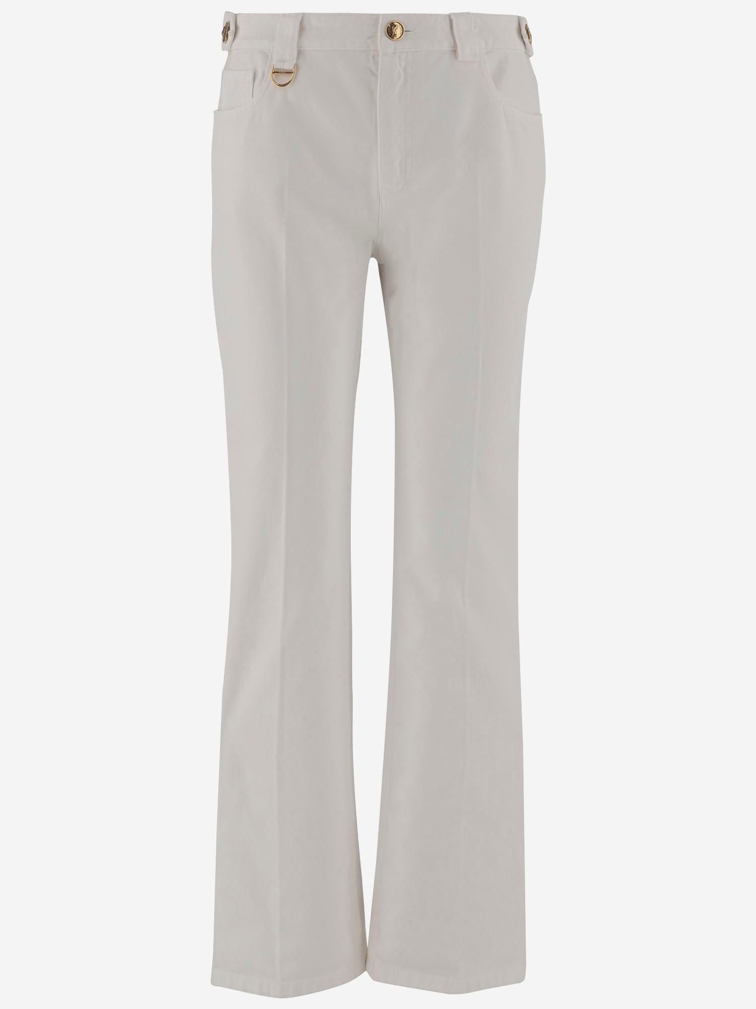 chloé cotton canvas pants
