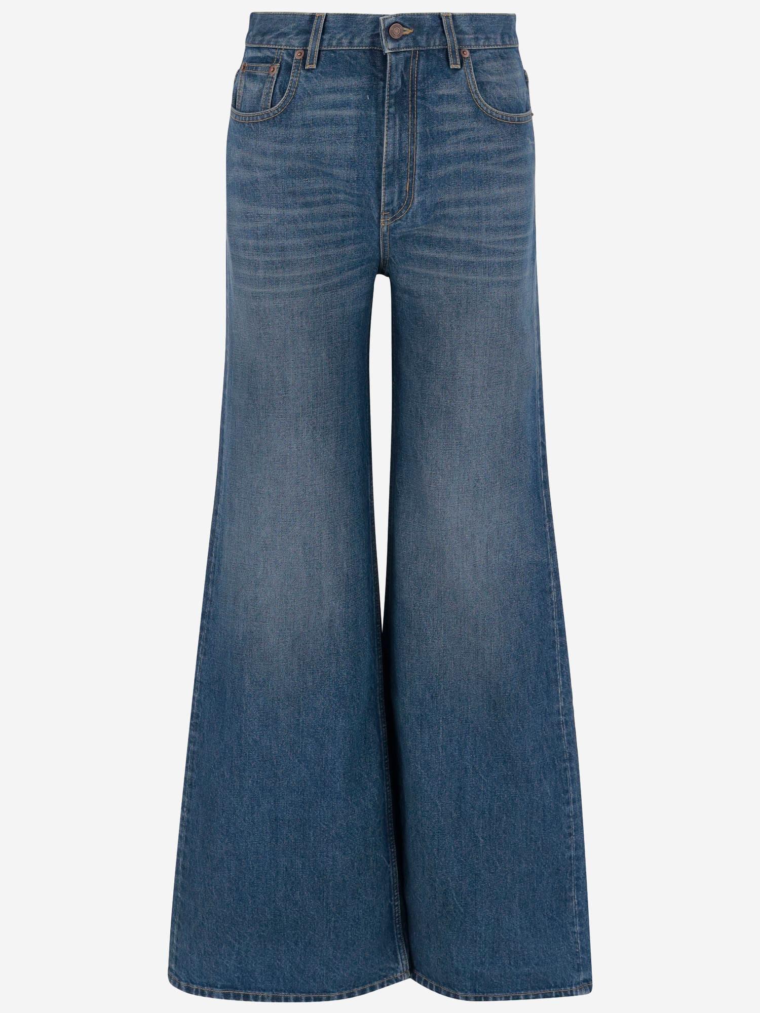 chloé cotton denim jeans