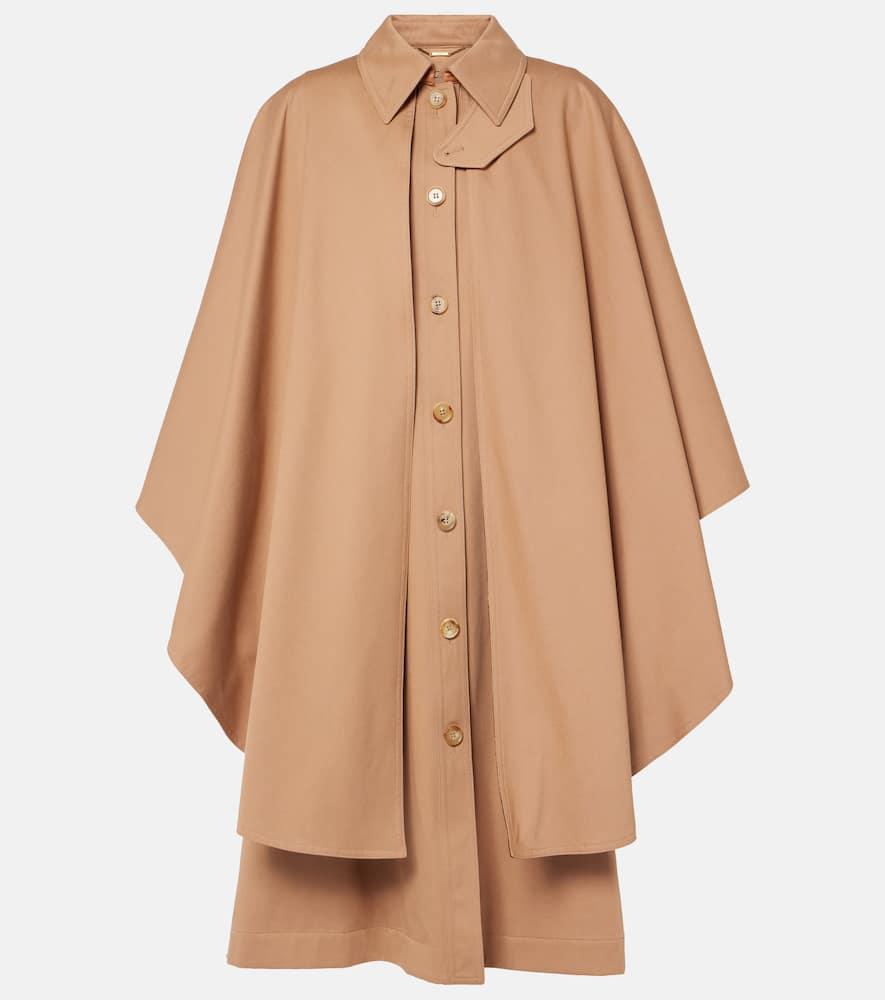 chloé cotton gabardine cape