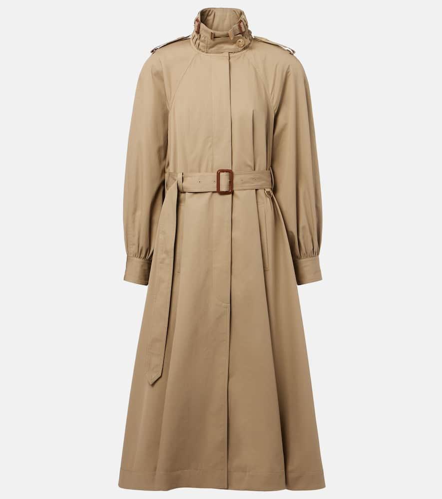 chloé cotton gabardine trench coat