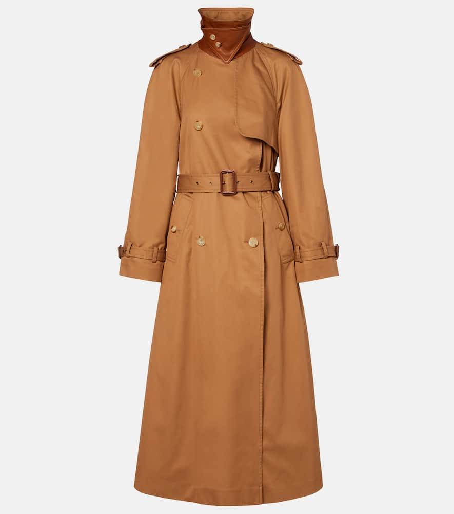 chloé cotton gabardine trench coat