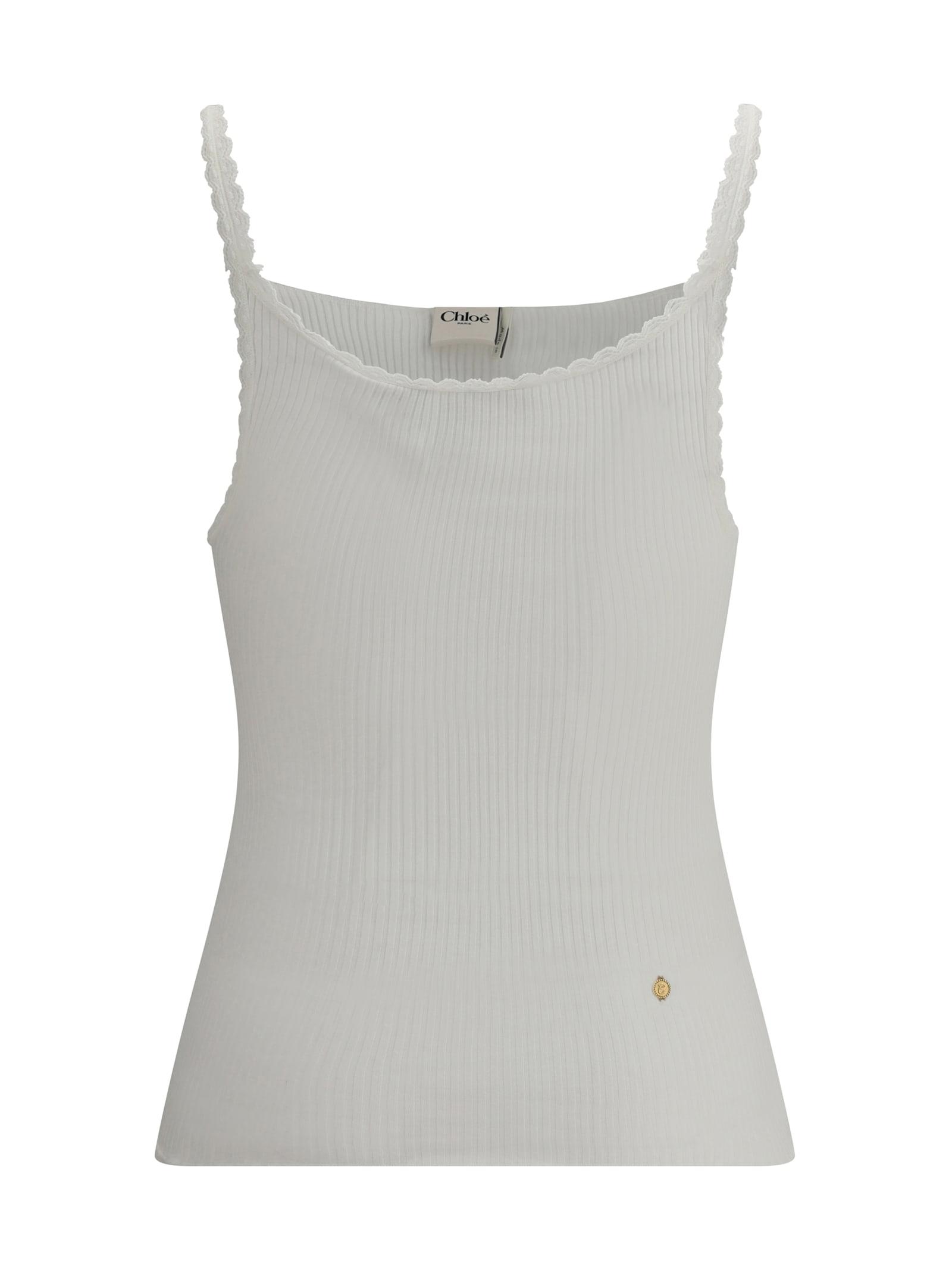 chloé cotton tank top