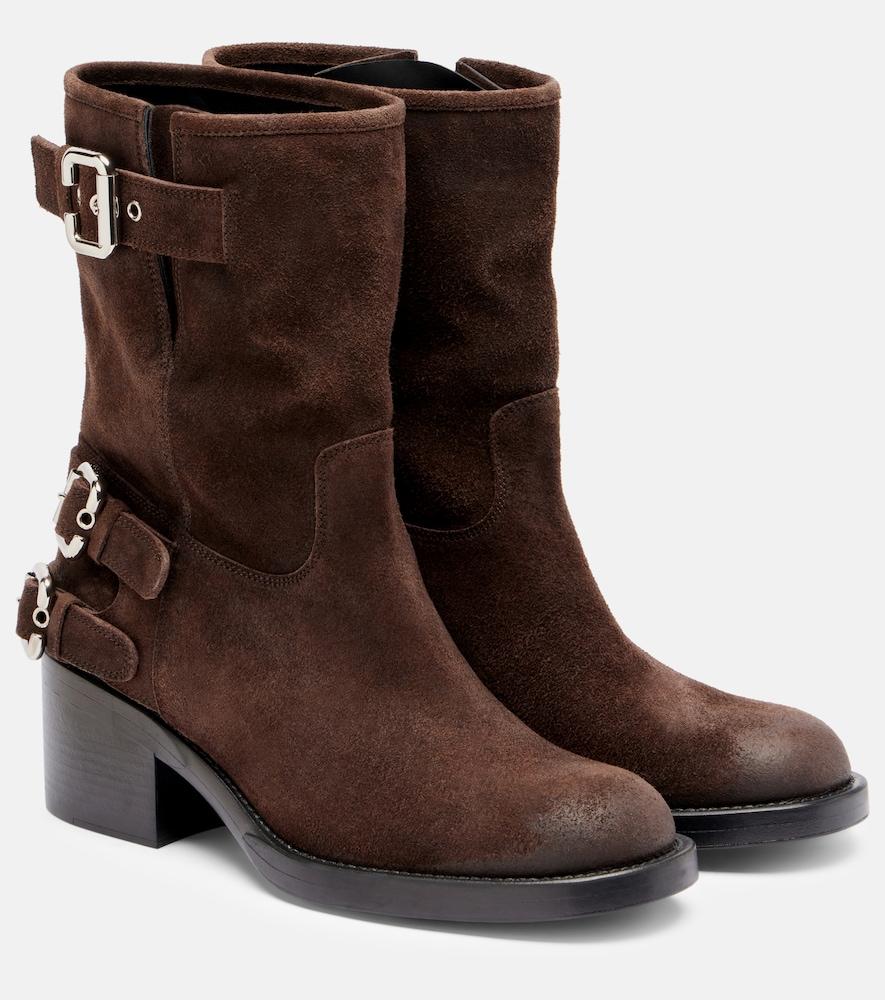 chloé dakota 60 suede biker boots
