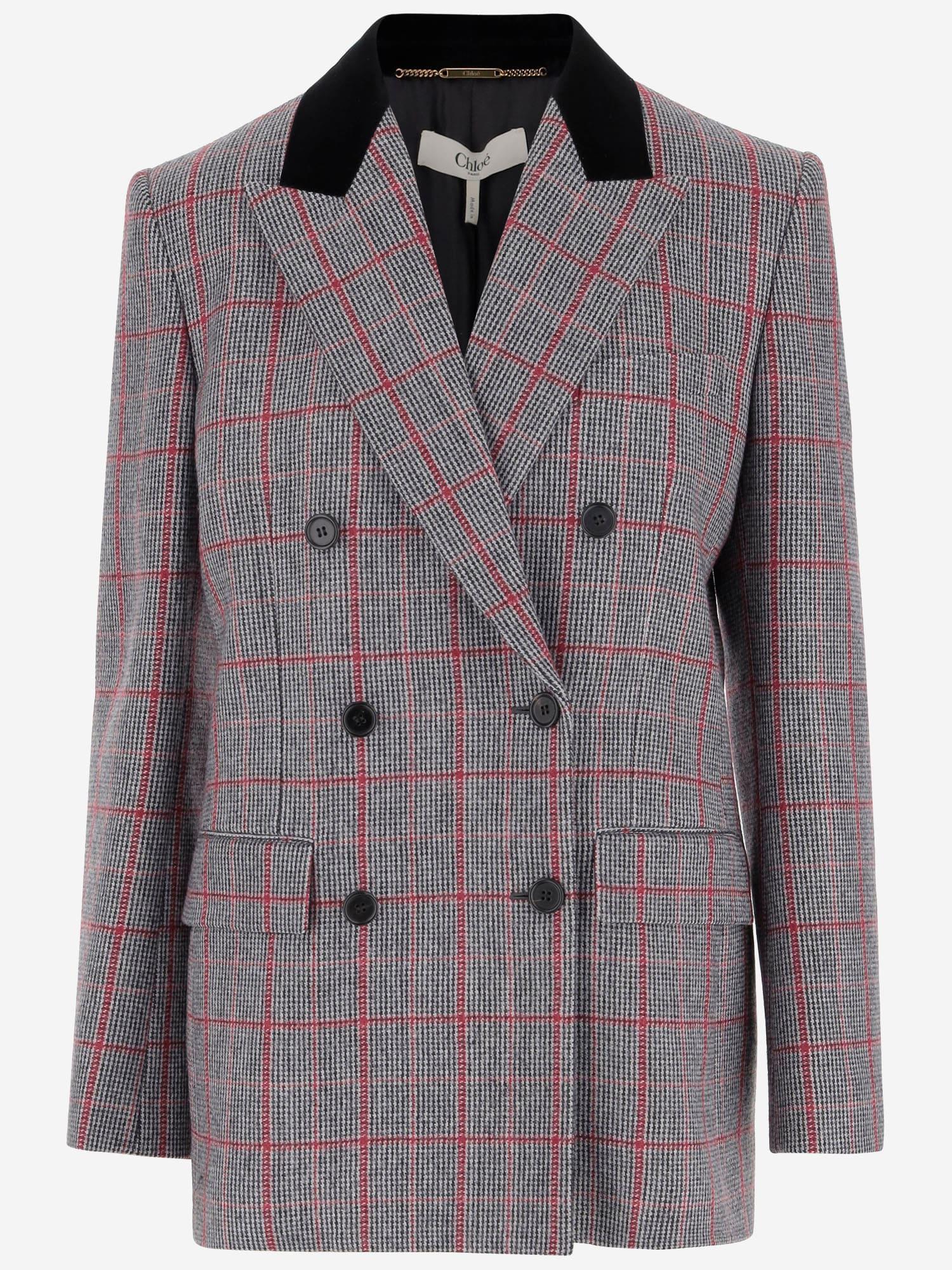 chloé double-breasted wool jacket