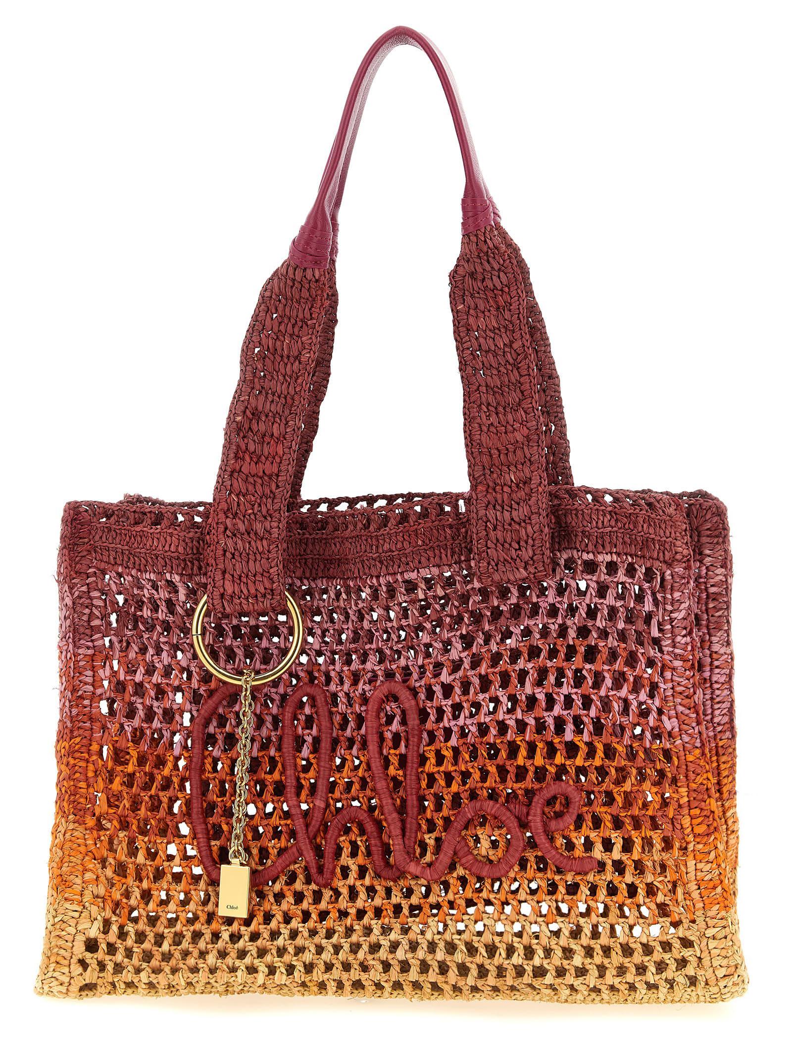 chloé east-west summer banana shopping bag