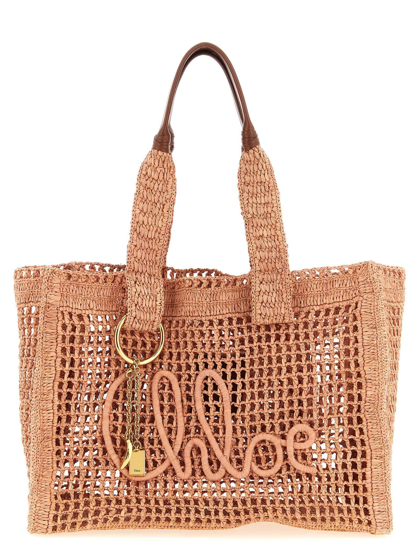 chloé east-west summer banana shopping bag