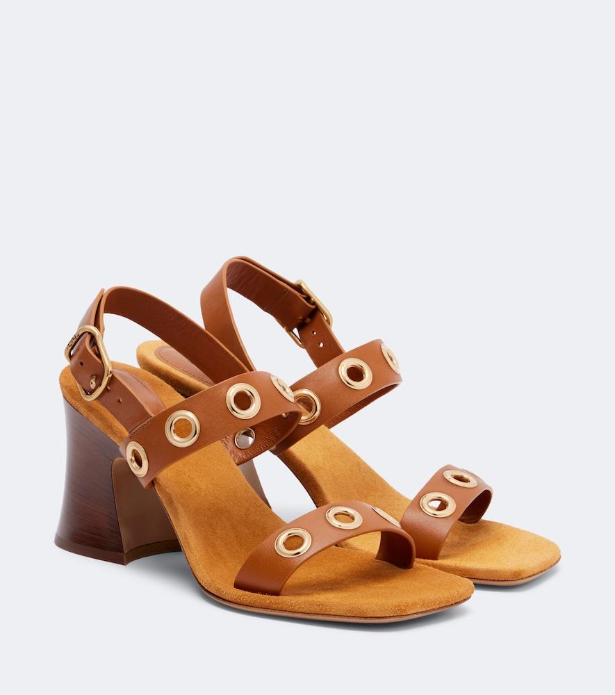 chloé embellished leather sandals