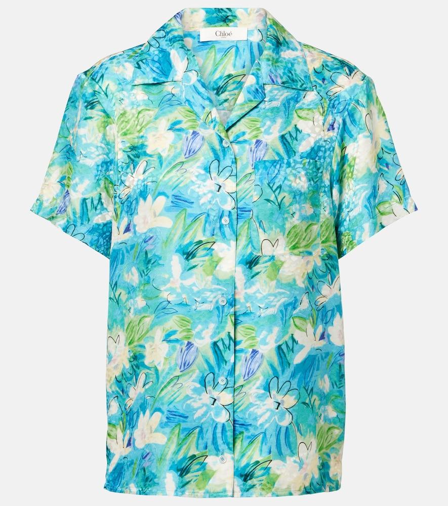 chloé floral ribbed
