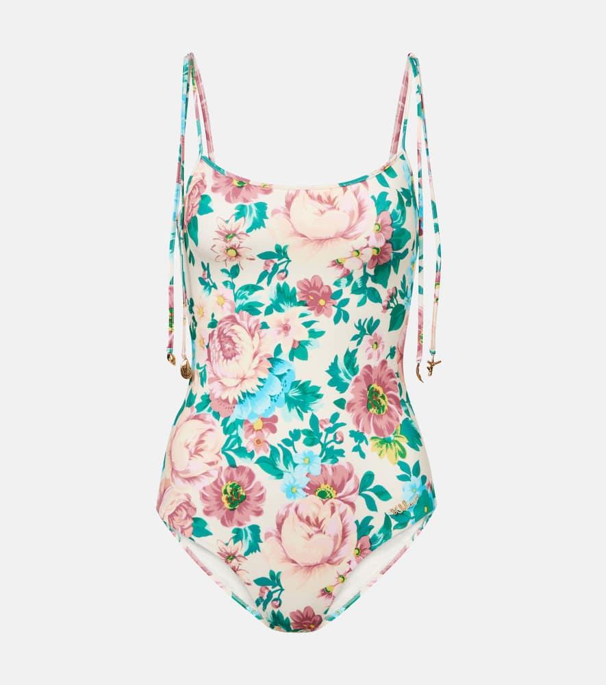 chloé floral swimsuit