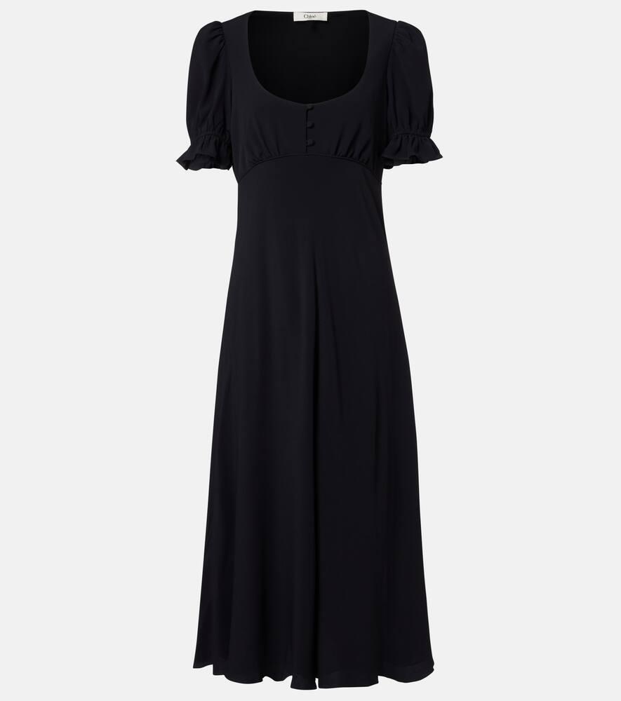 chloé gathered midi dress