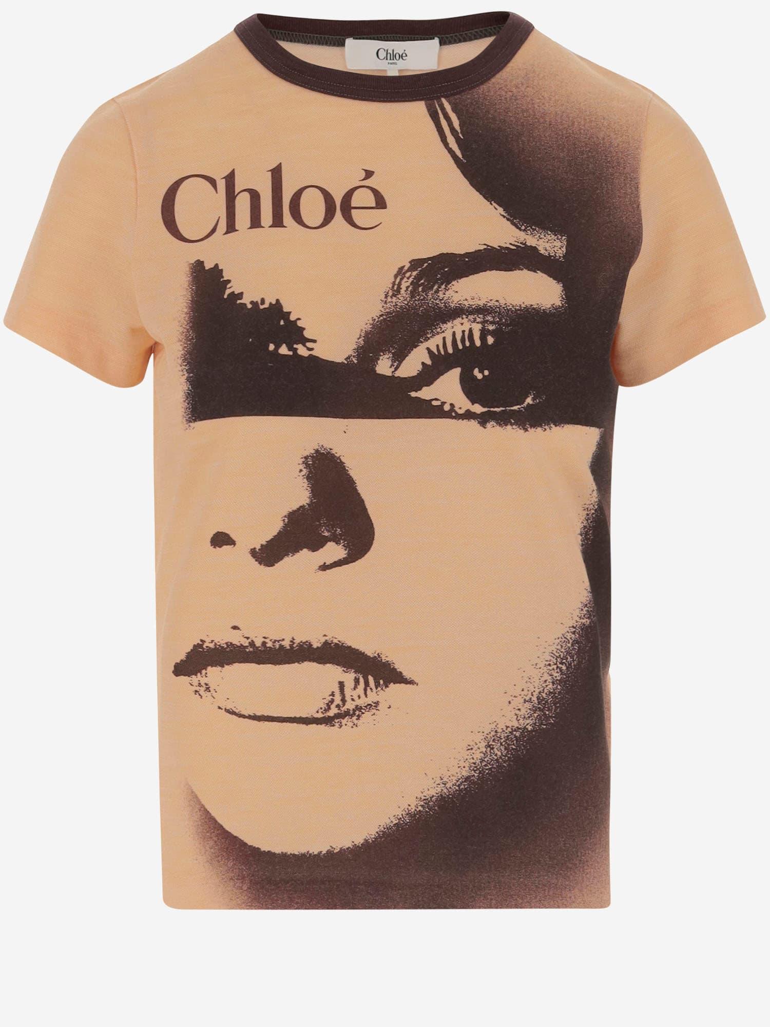chloé graphic print t-shirt