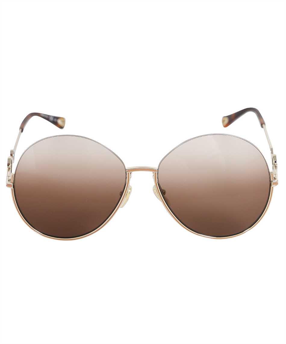 chloé half frame sunglasses