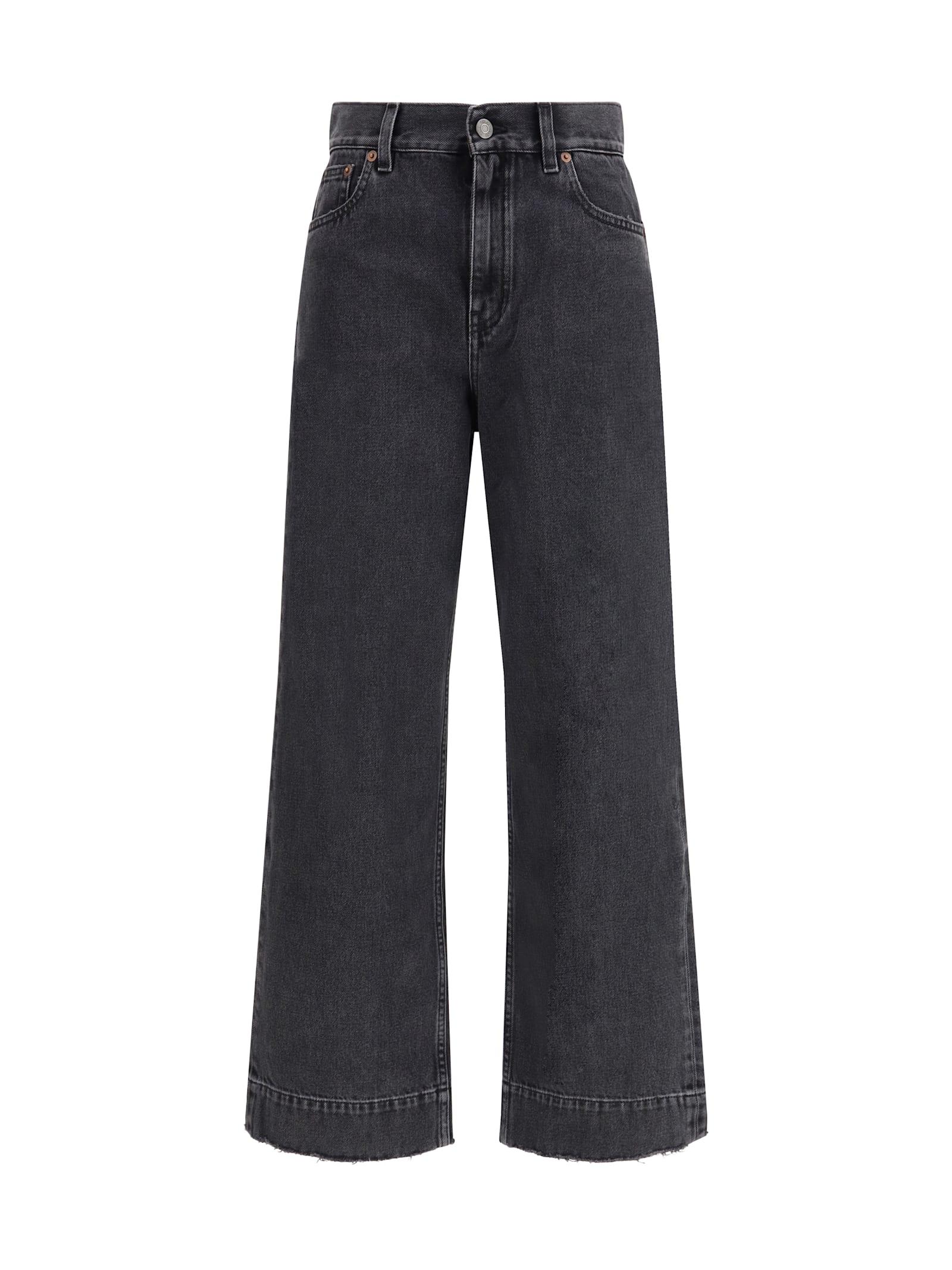 chloé high-waisted cropped denim jeans