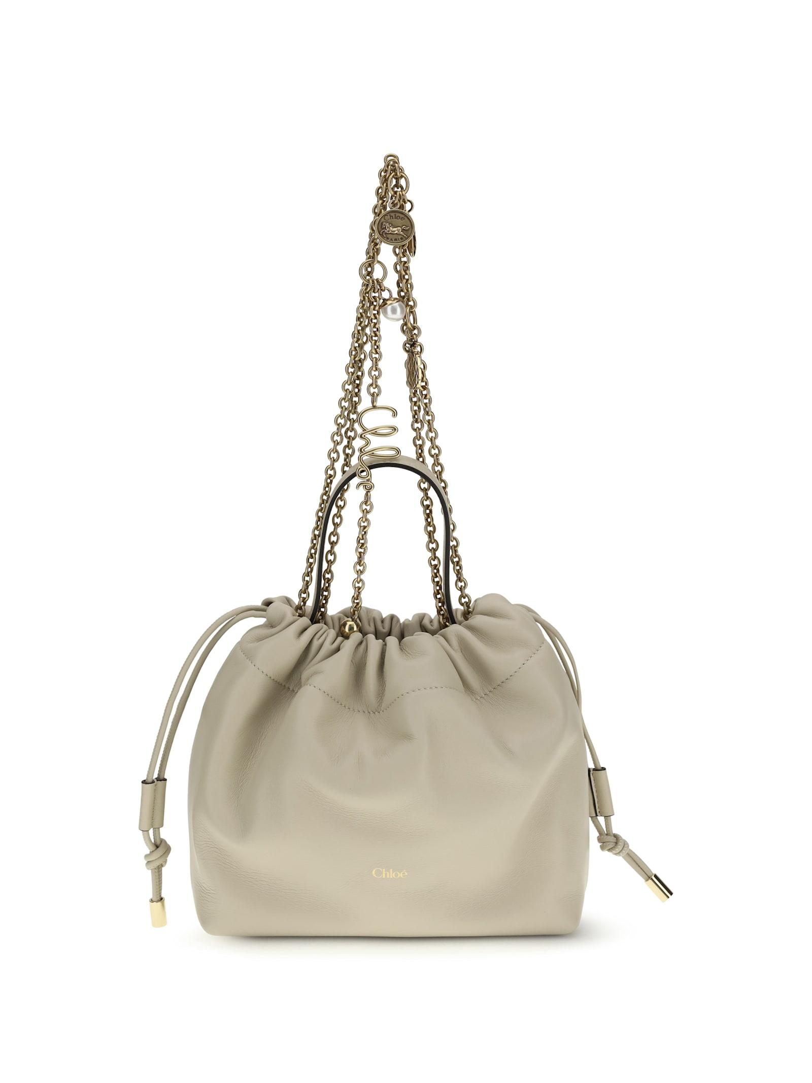 chloé icons leather chain shoulder bag