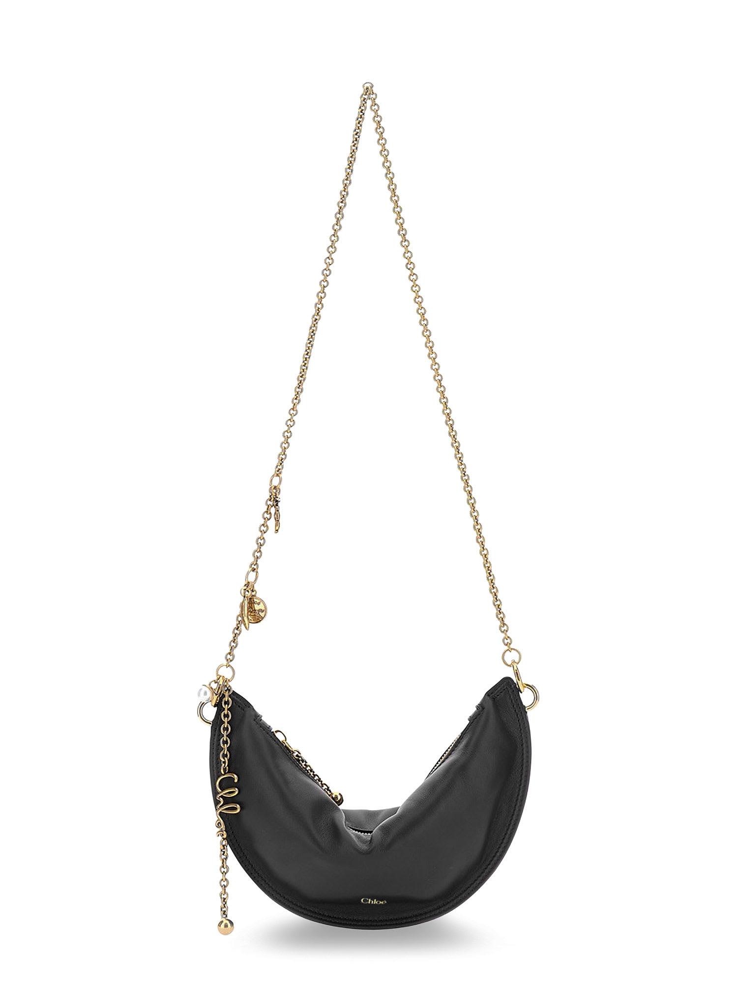 chloé icons leather shoulder bag