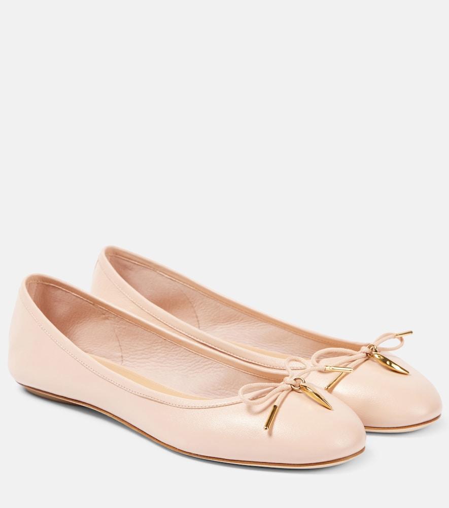 chloé iris leather ballet flats