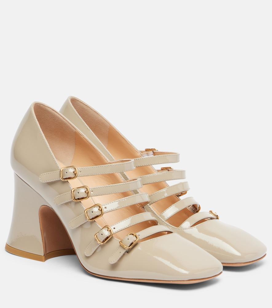 chloé janis 80 patent leather mary jane pumps