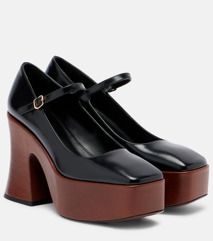chloé janis patent leather mary jane pumps