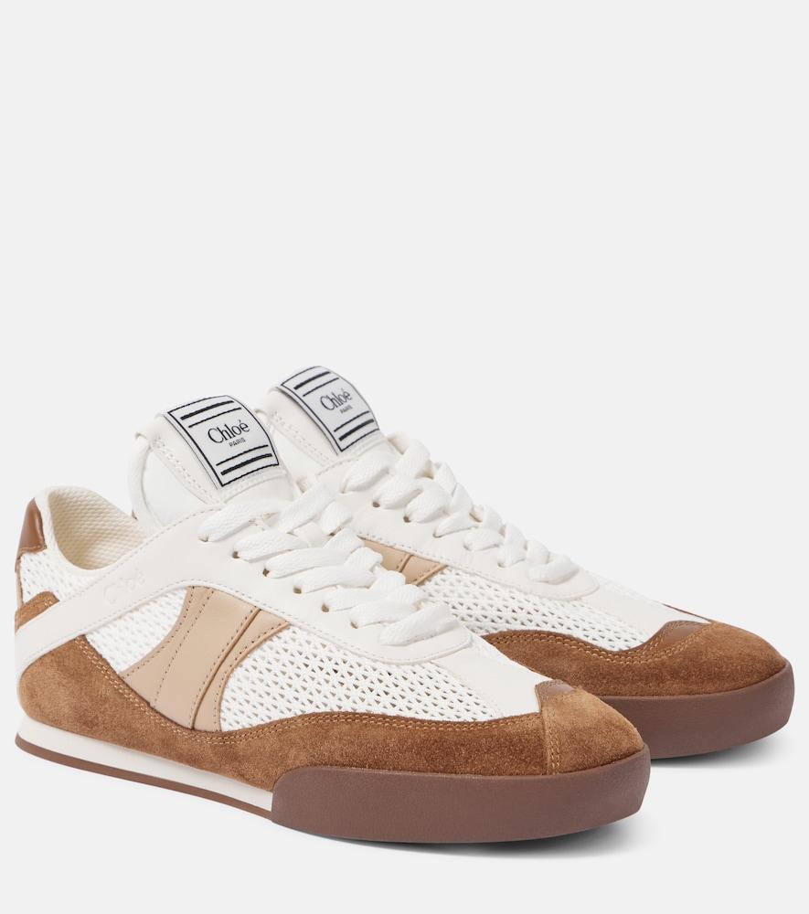 chloé kick suede and leather