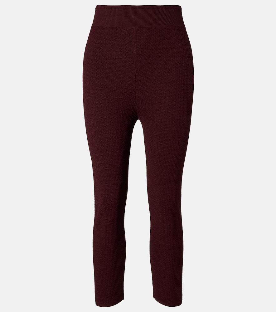 chloé knitted capri pants