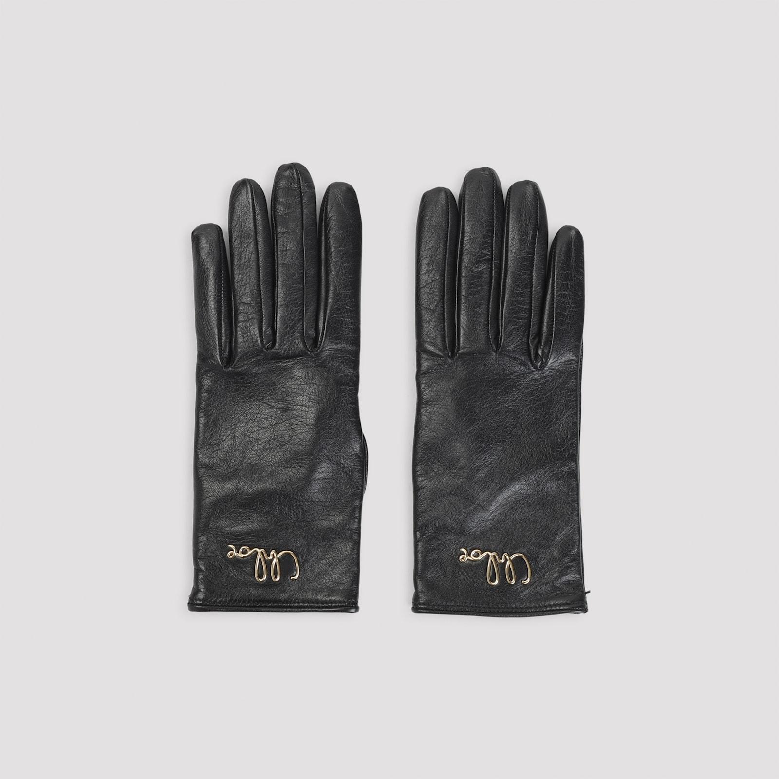 chloé lamb leather gloves