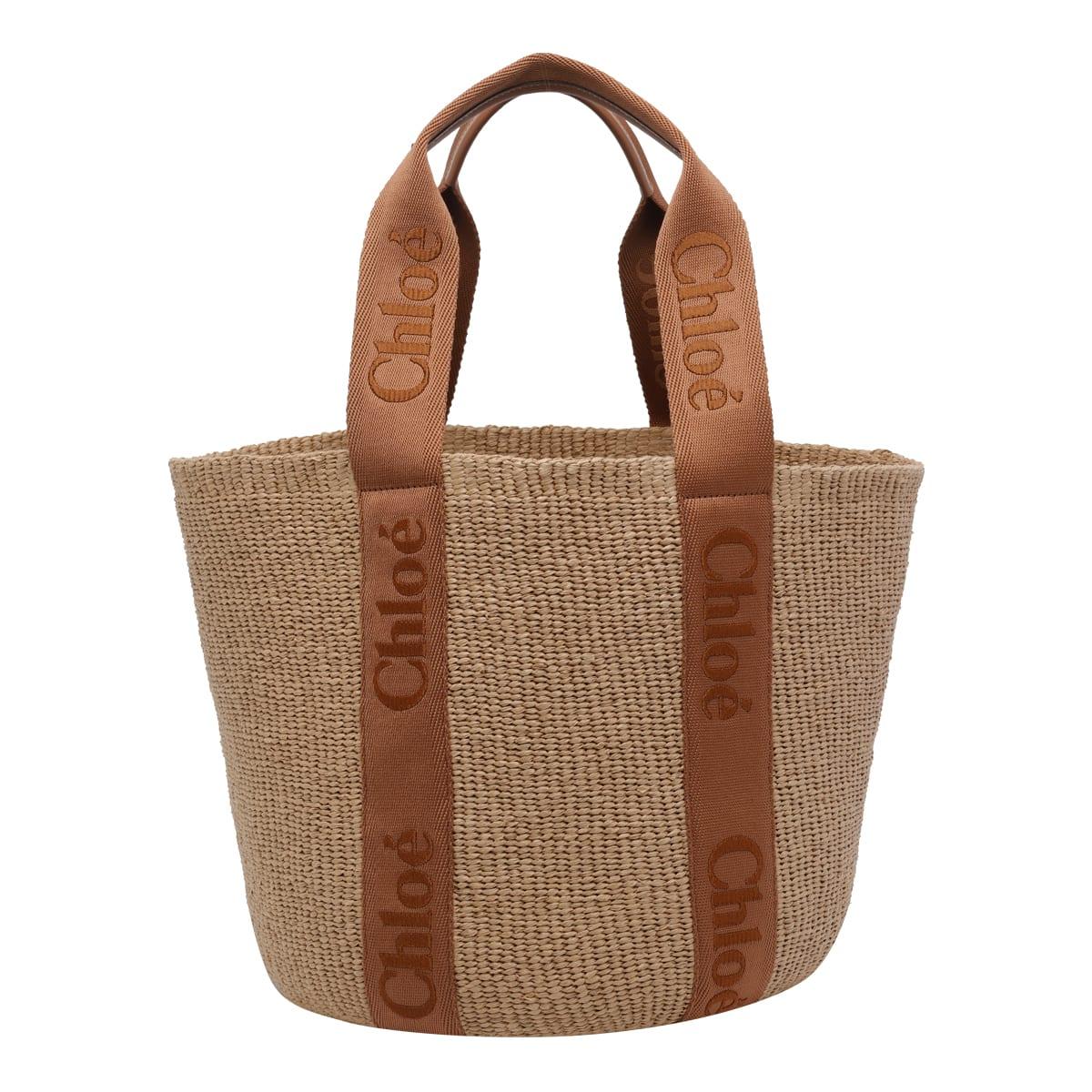 chloé large woody basket bag
