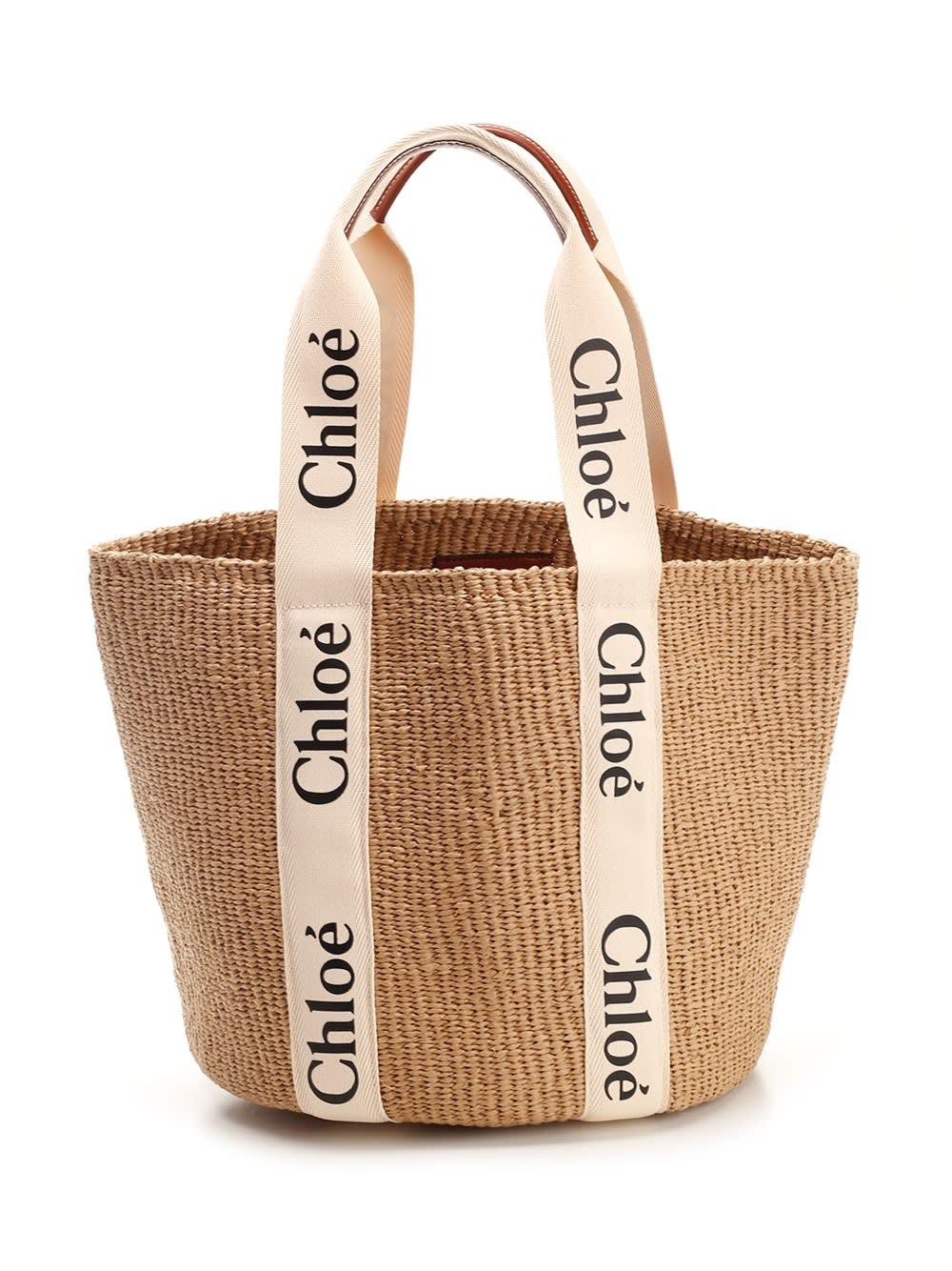 chloé large woody shoulder bag