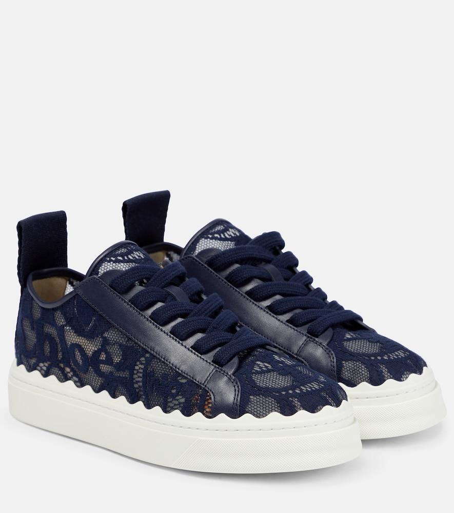 chloé lauren lace sneakers