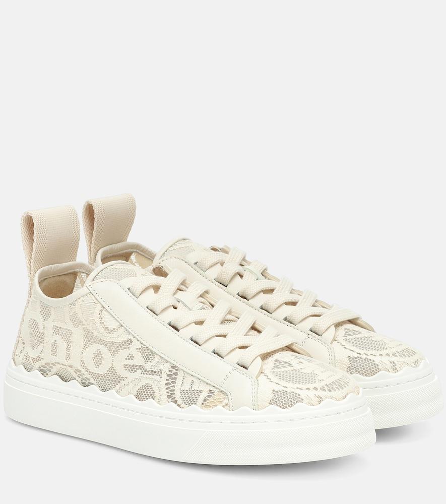 chloé lauren lace sneakers