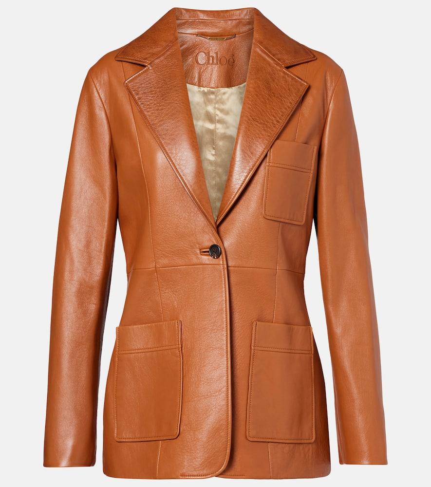 chloé leather jacket