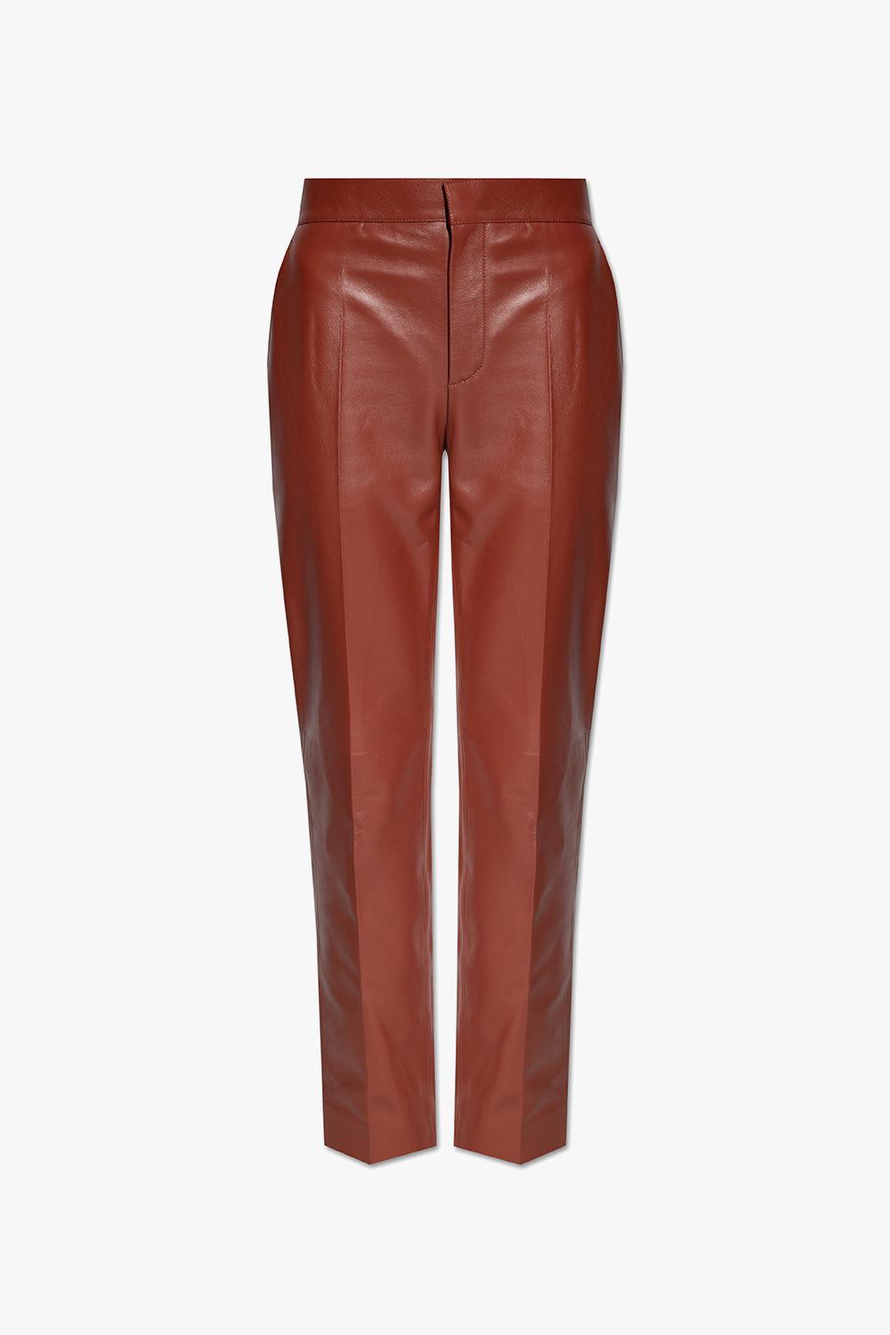 chloé leather trousers