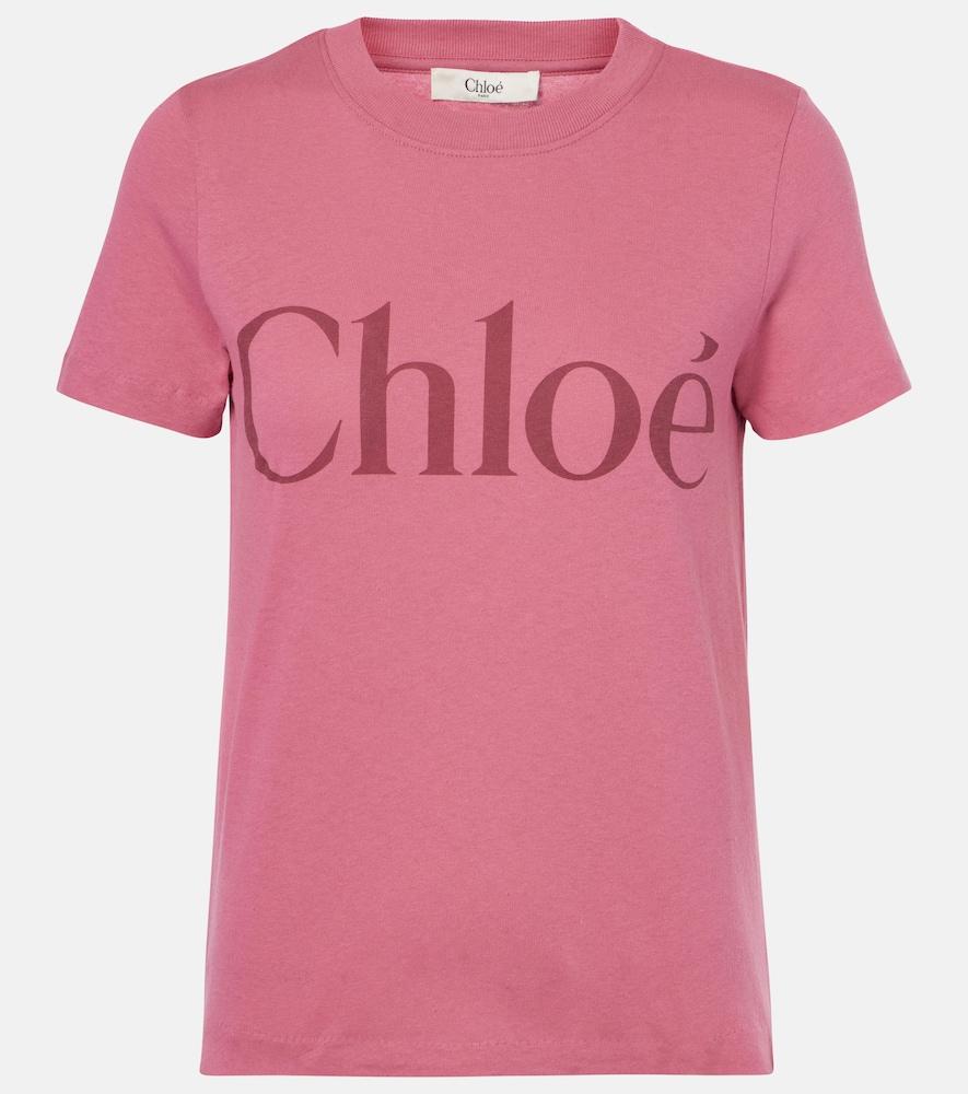 chloé logo cotton jersey t