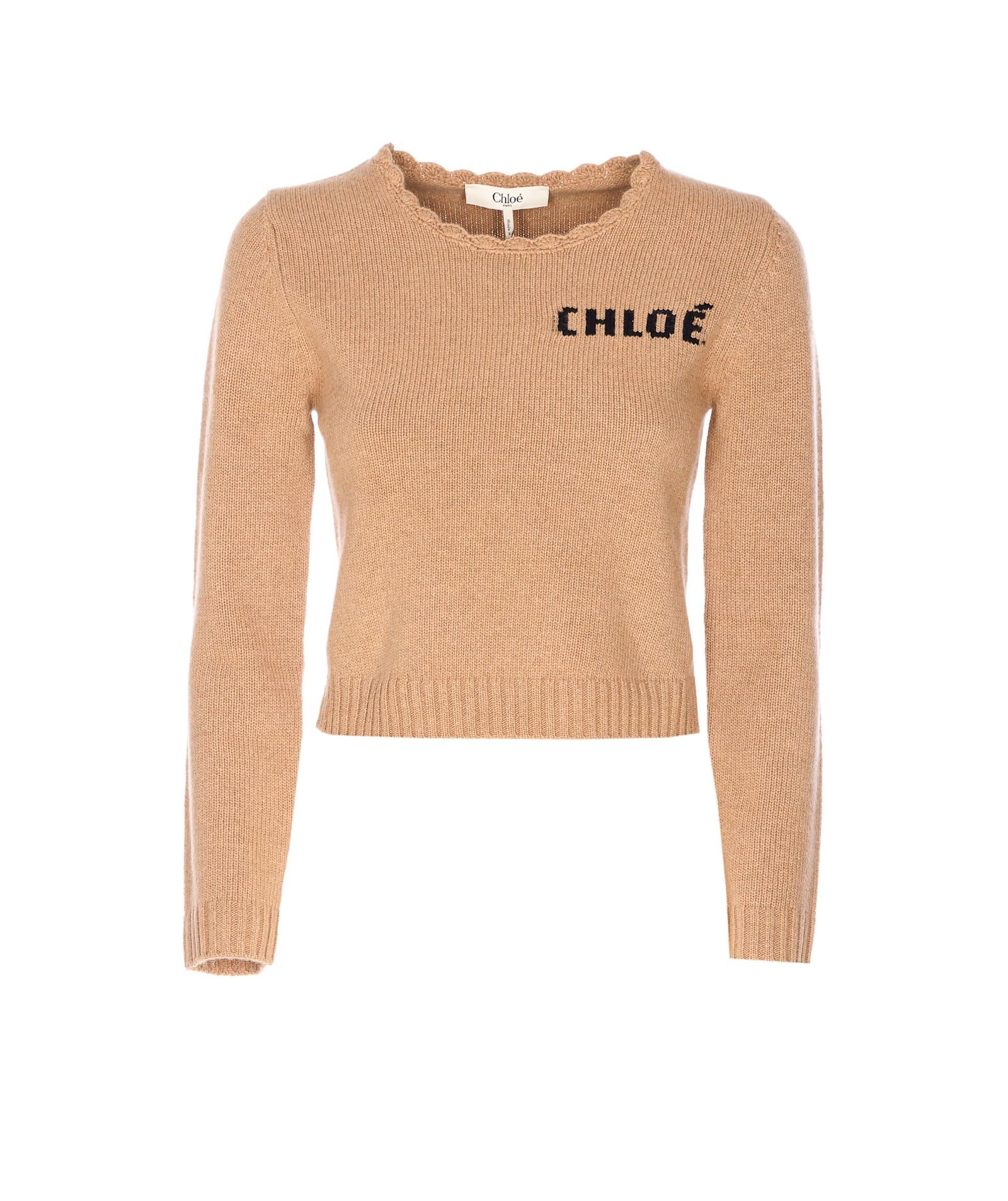 chloé logo sweater