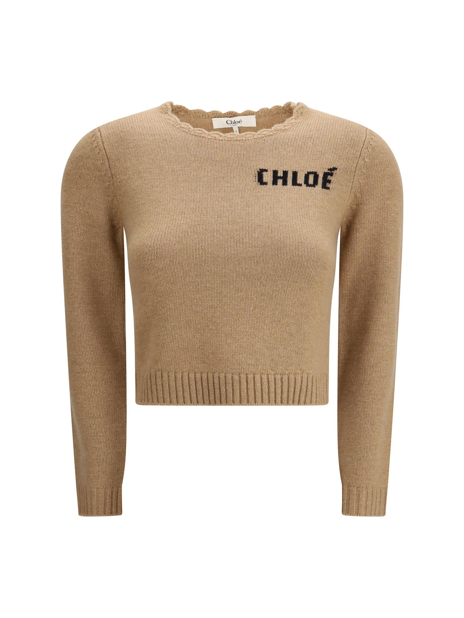 chloé logo sweater