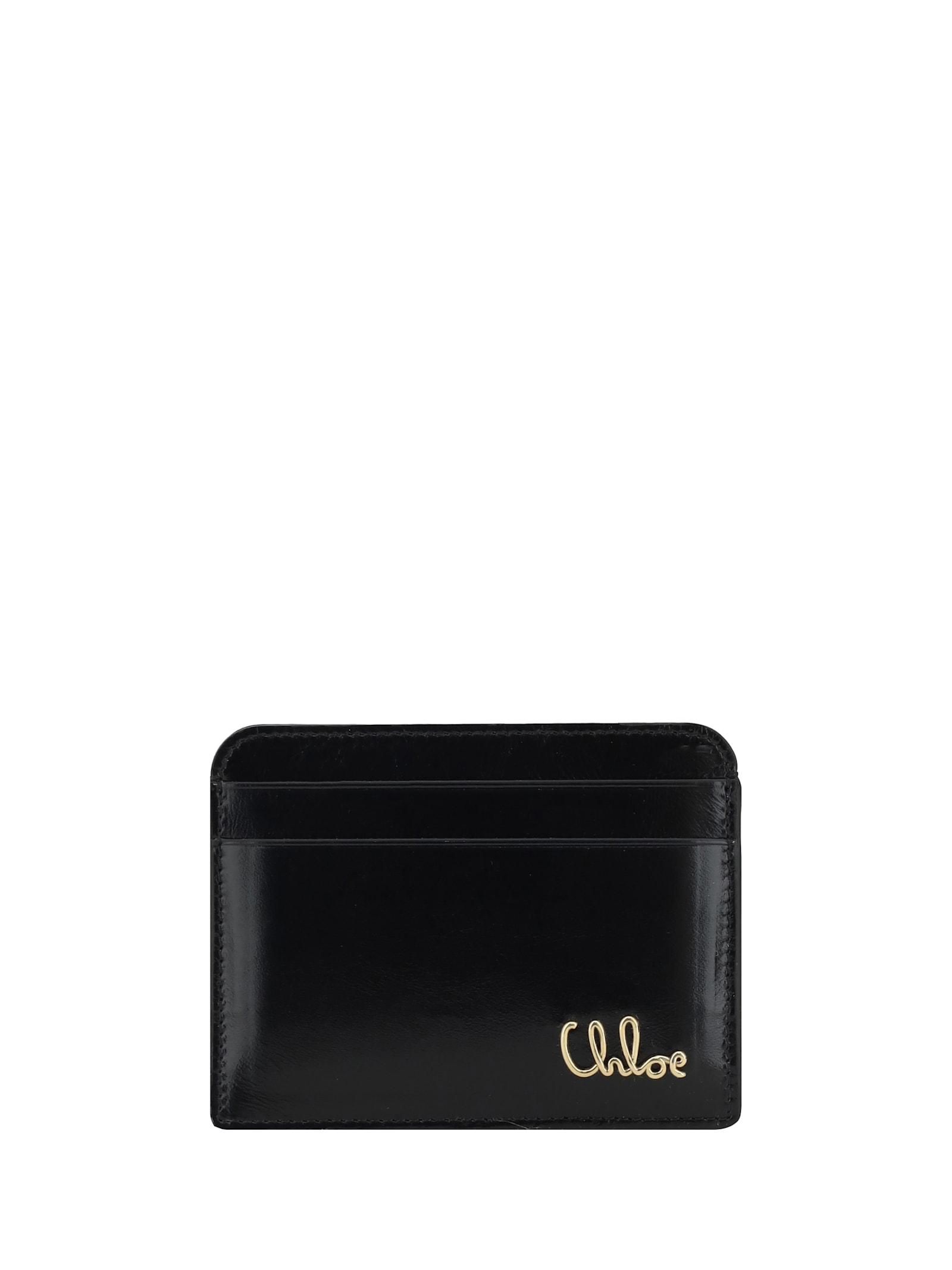 chloé logoed card horder
