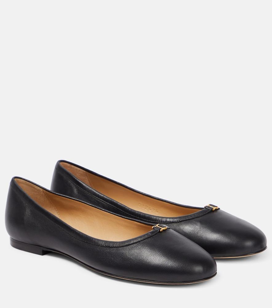chloé marcie leather ballet flats