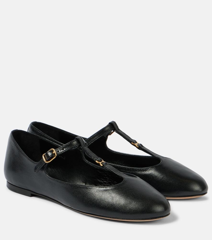 chloé marcie leather flats