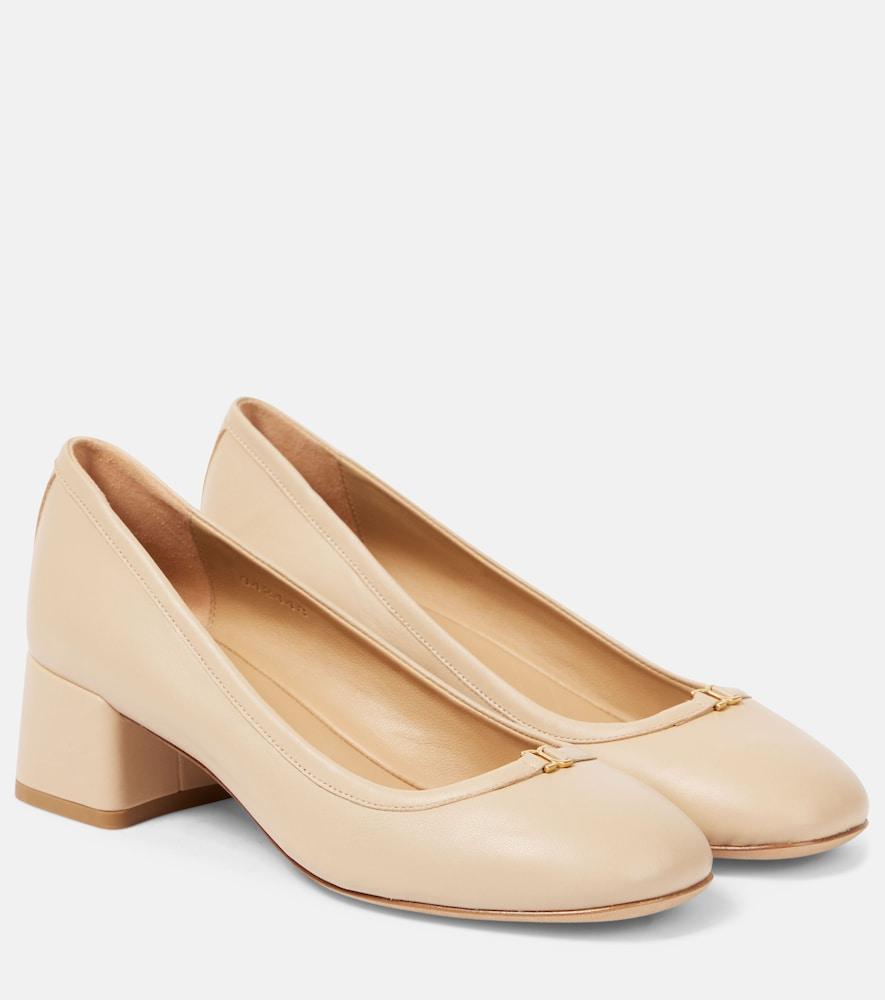 chloé marcie leather pumps