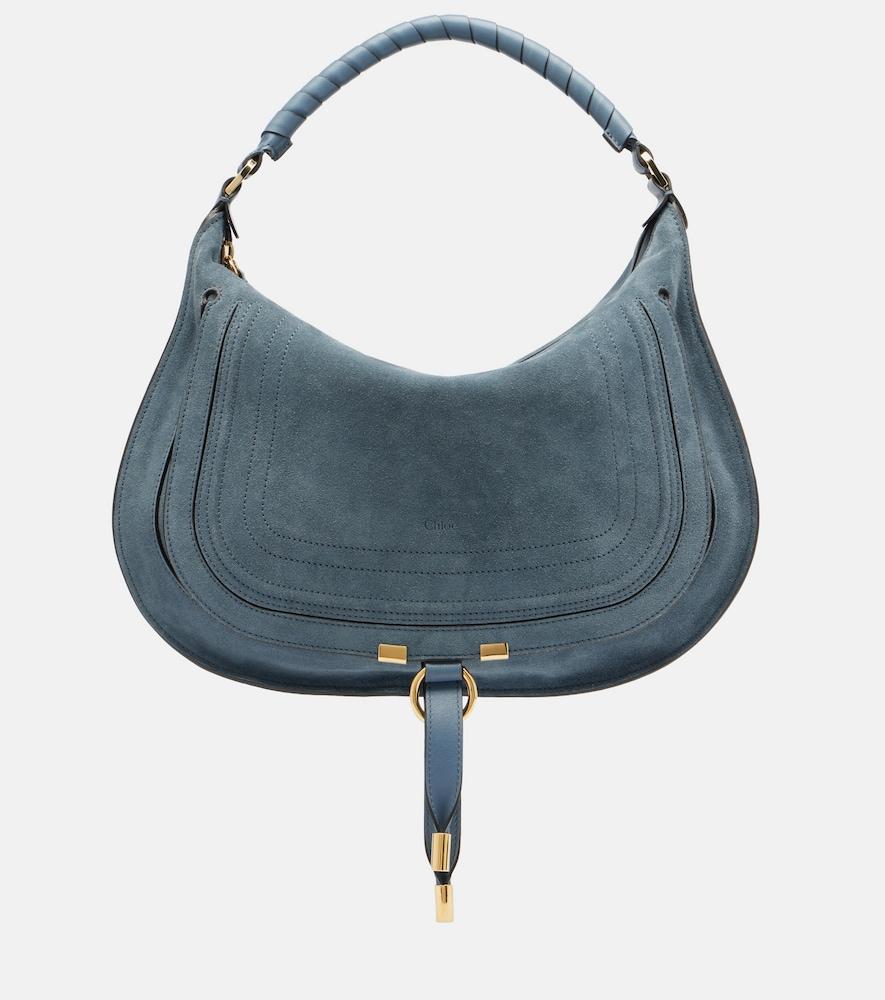 chloé marcie medium suede shoulder bag
