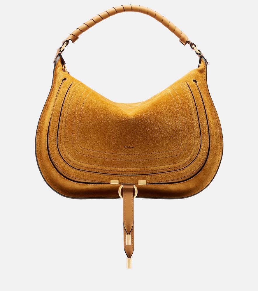 chloé marcie medium suede shoulder bag