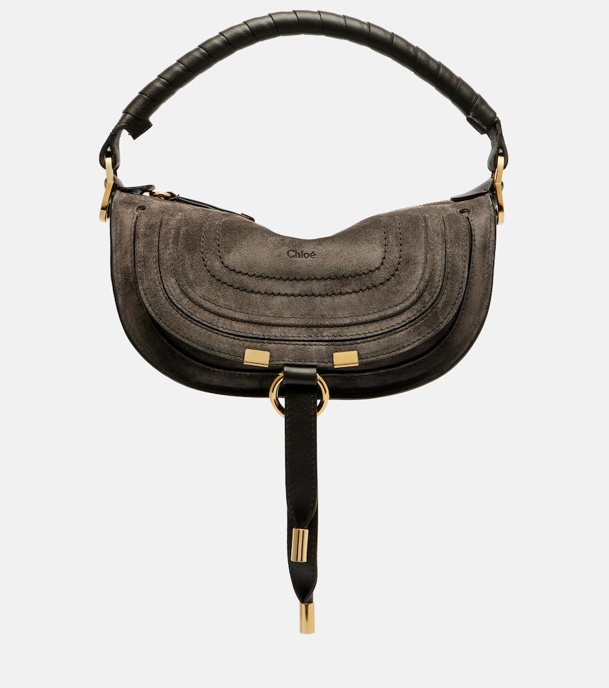 chloé marcie mini suede shoulder bag