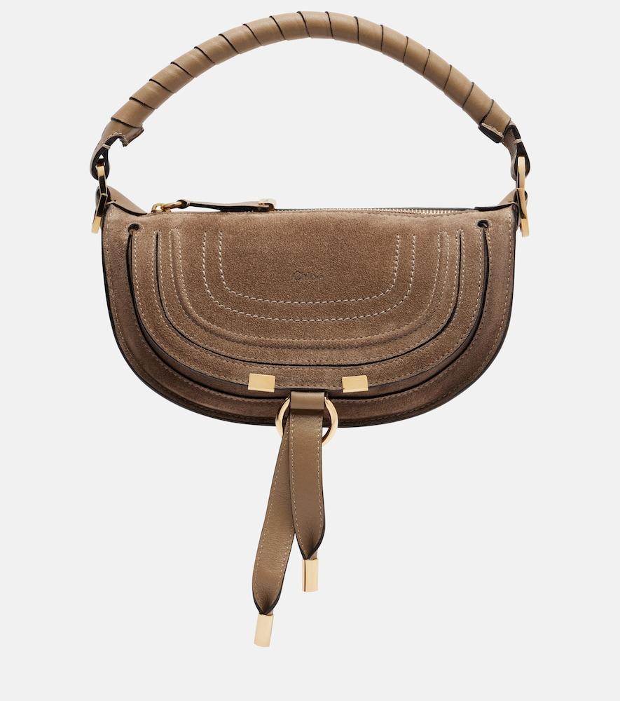 chloé marcie mini suede shoulder bag