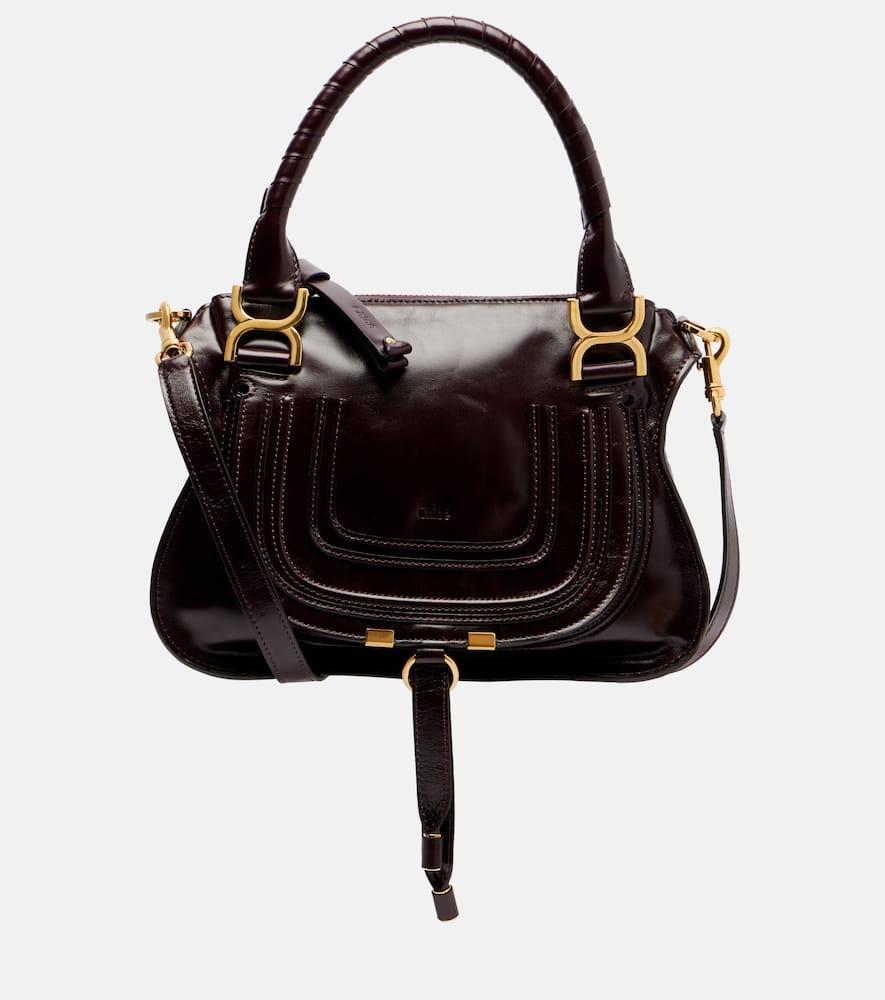 chloé marcie small leather shoulder bag