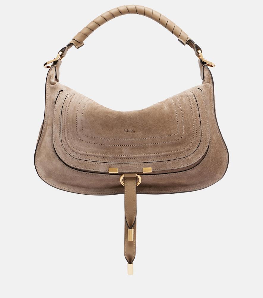 chloé marcie small suede shoulder bag