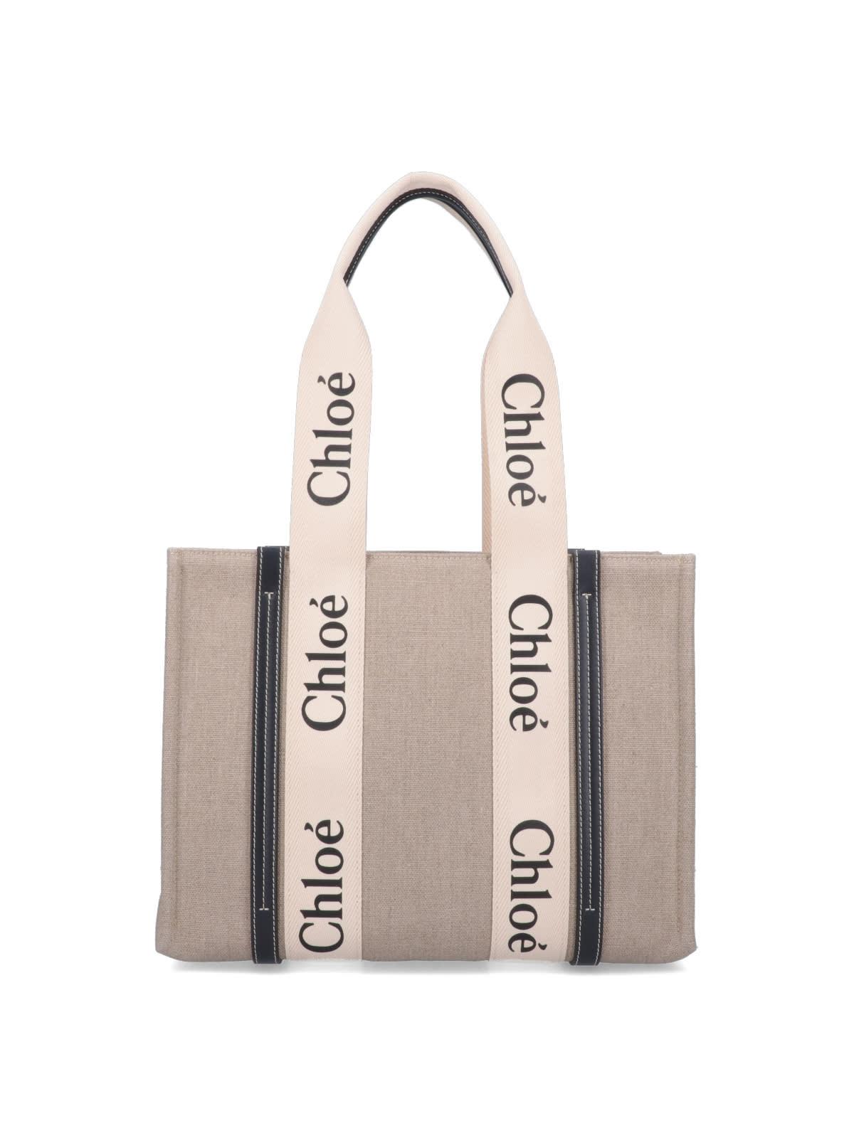 chloé medium woody tote bag
