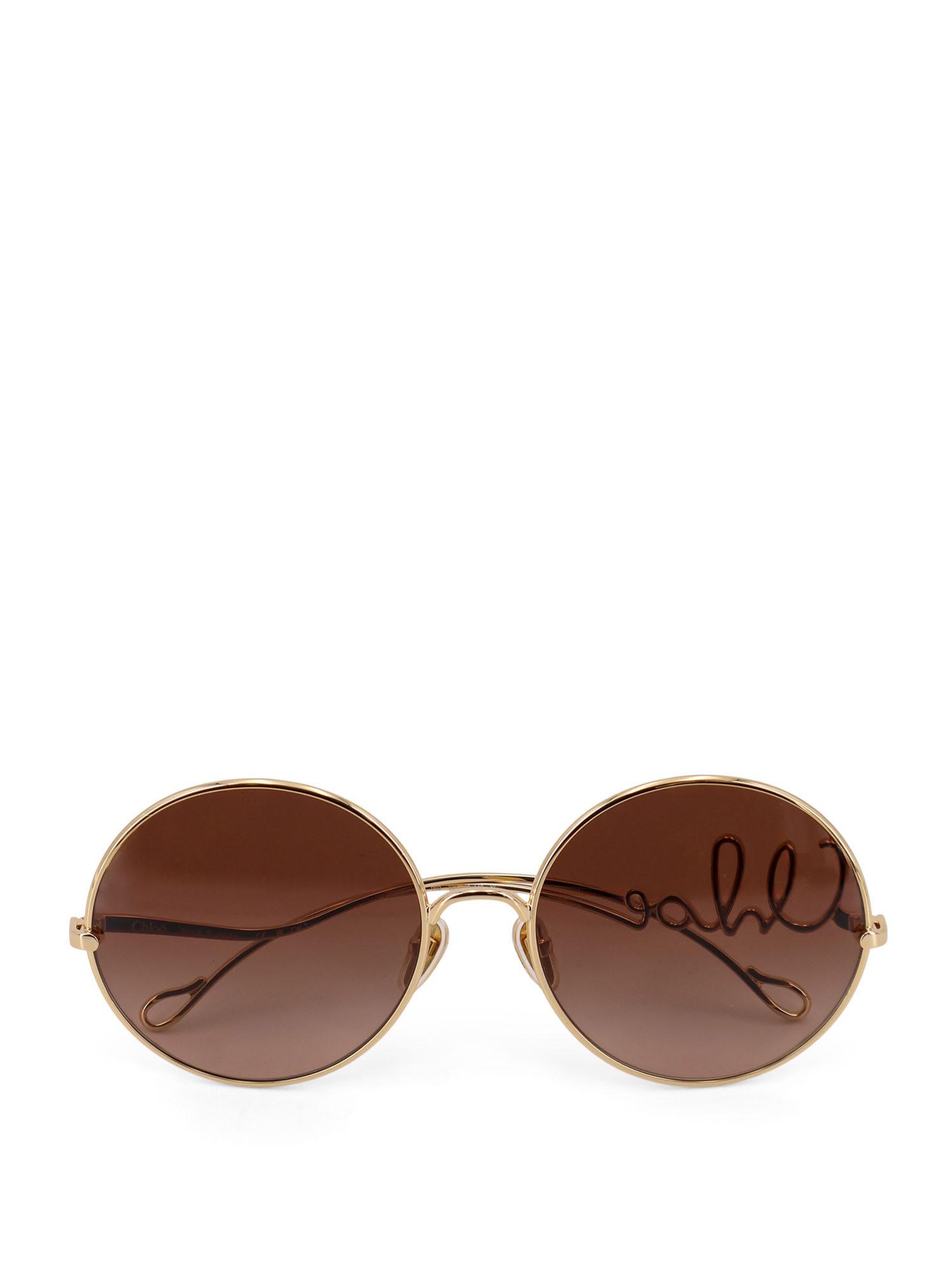 chloé metal sunglasses