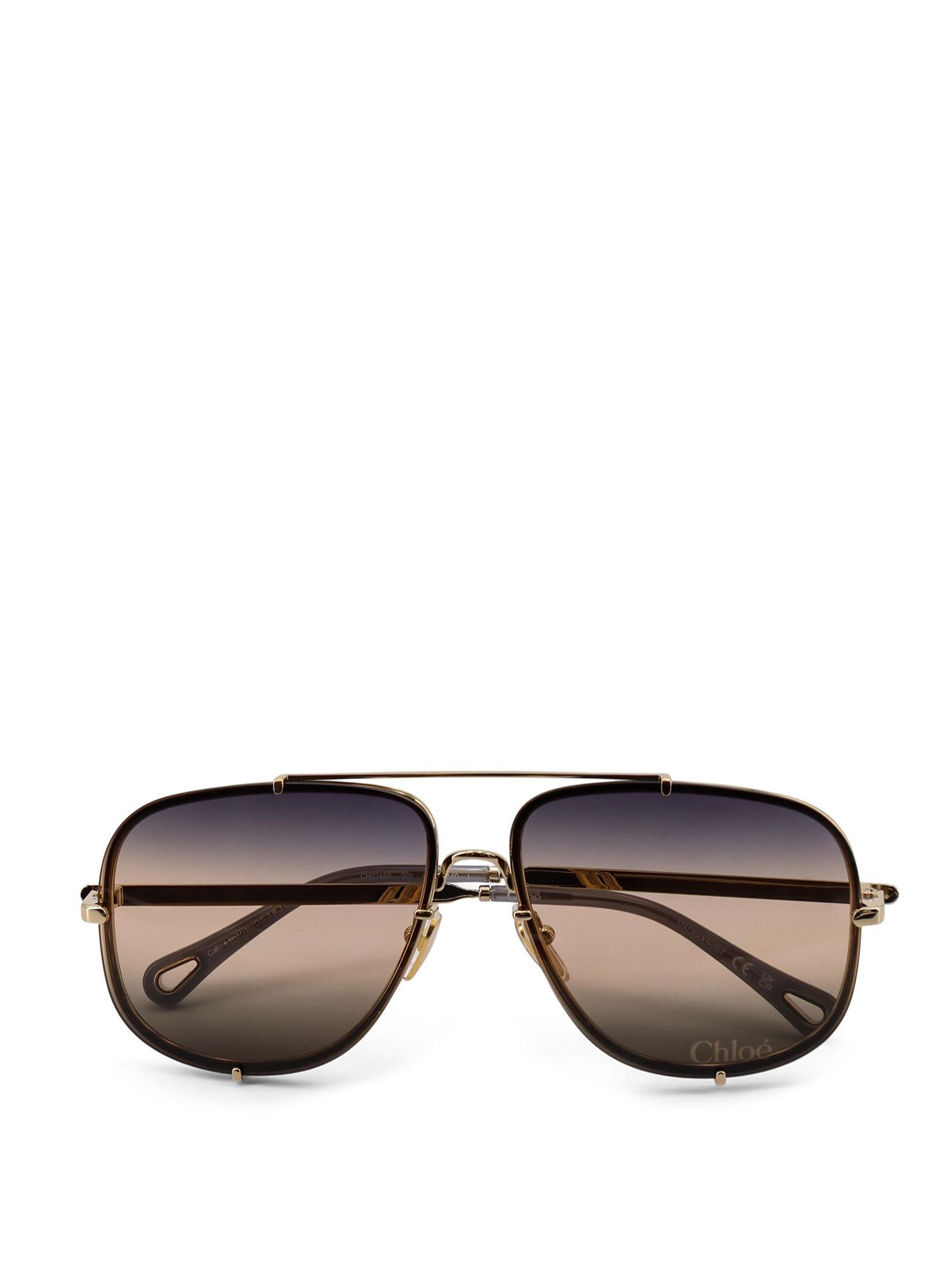 chloé metal sunglasses