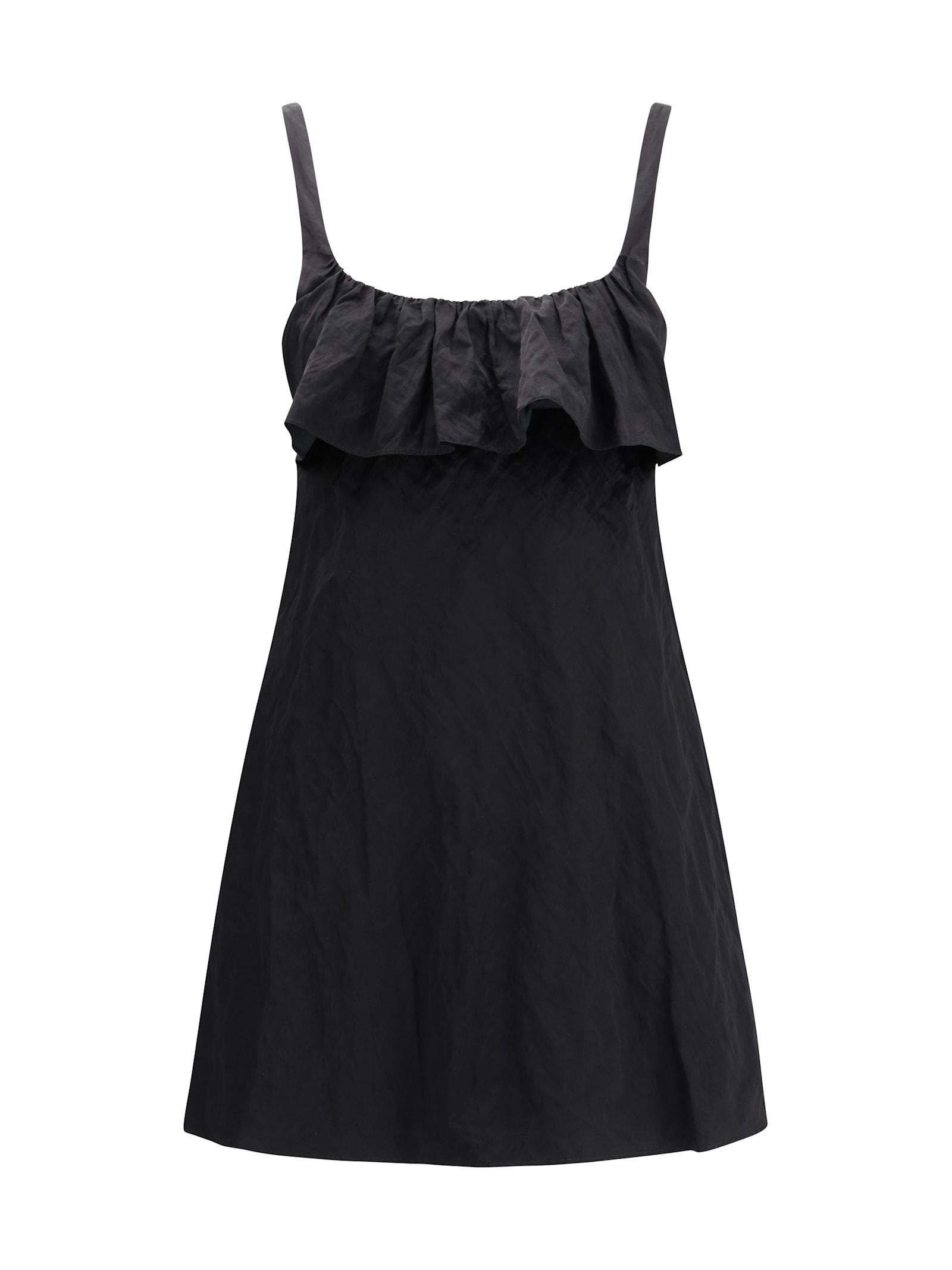 chloé mini dress in washed technical satin