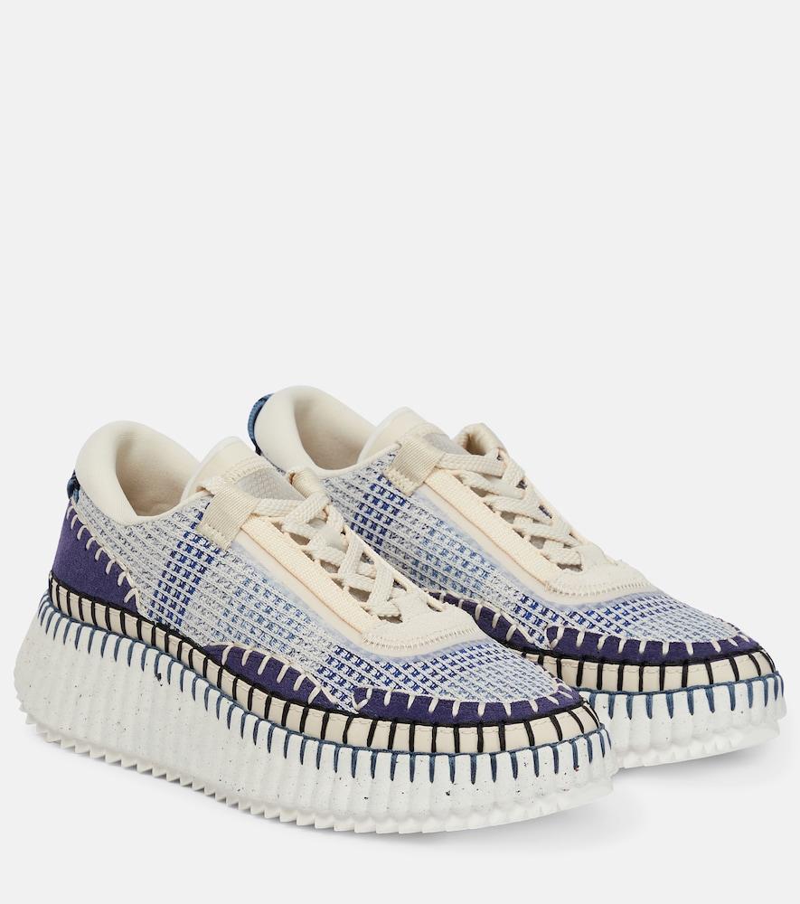 chloé nama mesh sneakers
